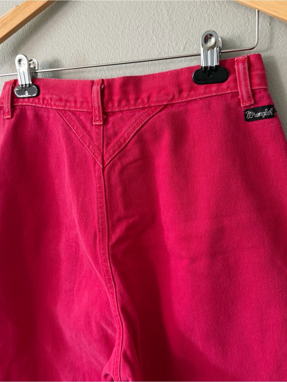 VTG Wrangler Red Denim Jeans High Waisted Tapered Western Cowgirl Made in USA 10 - Picture 5 of 7
